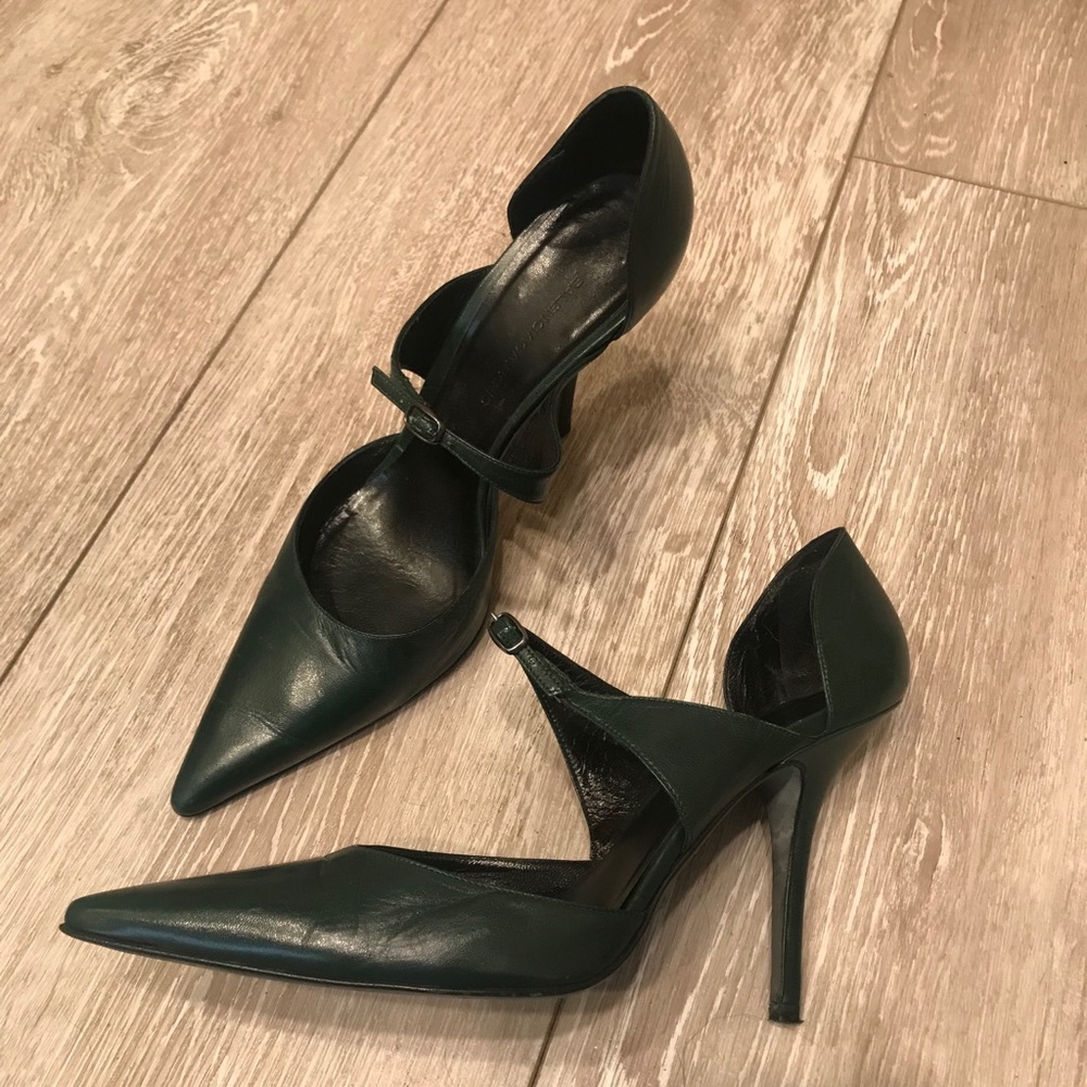 Balenciaga heels 38.5 dark green
